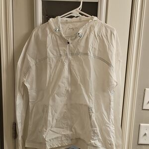 Orangetheory XL White Windbreaker
